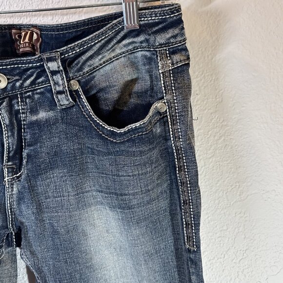 Stylish Cowgirl Tuff Women's Distressed Bootcut Denim Western Style 30x32 READ* - Picture 3 of 16